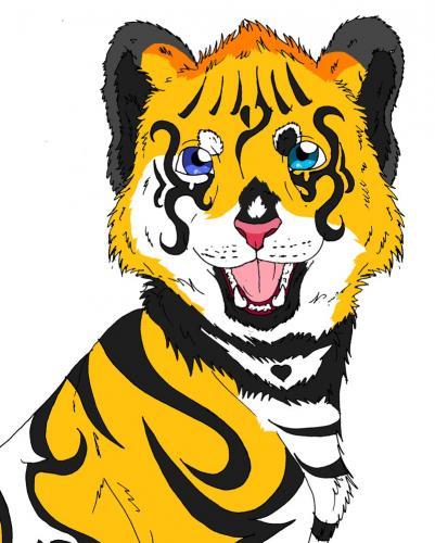 Little tiger cub